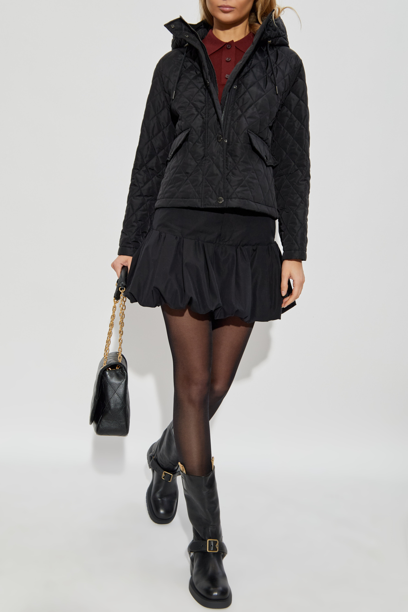 ジャケット Burberry FW25 'Pembroke' jacket (8110329 BLACK) Burberry Quilted jacket 
